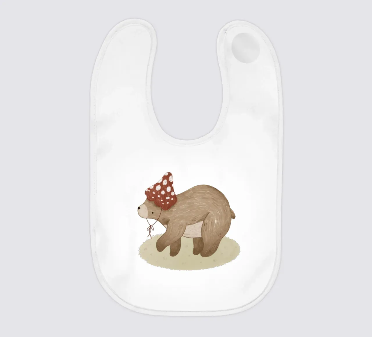 Anna Lunak - L'orso con il cappello di feltro bavaglino da The Artcircle