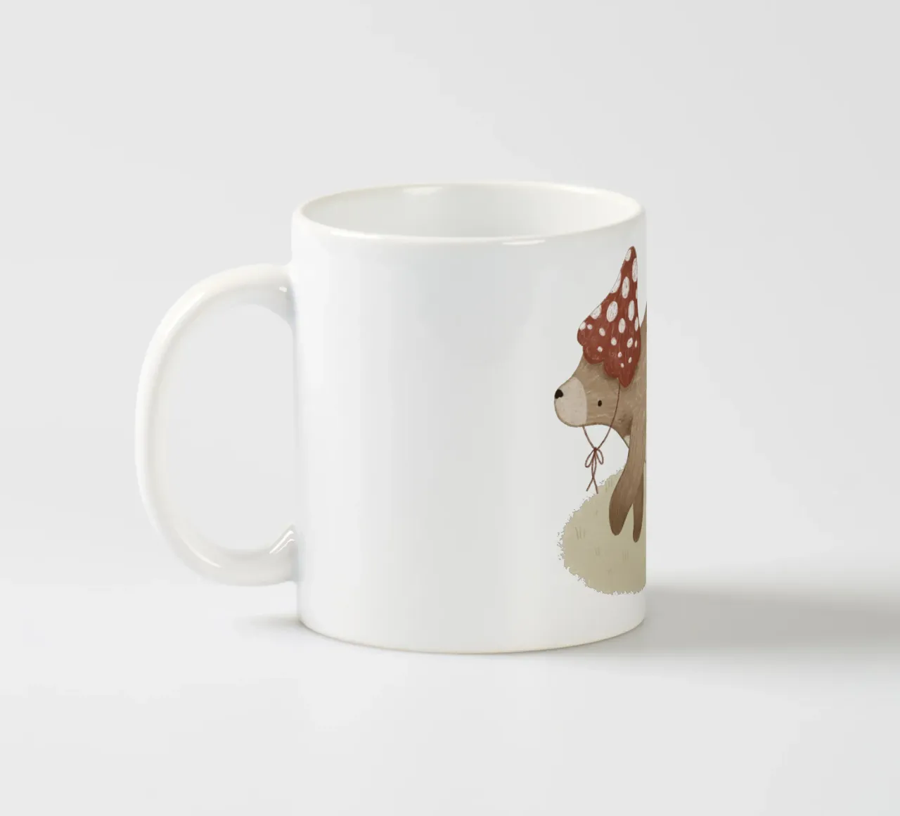 Anna Lunak - L'orso con il cappello di feltro tazza in ceramica da The Artcircle