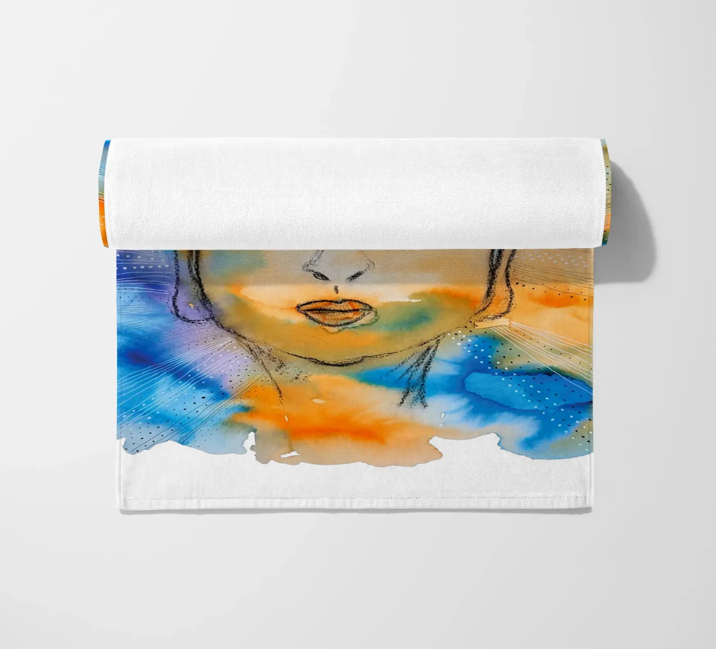 Namaste beach towel by MissVeroonica