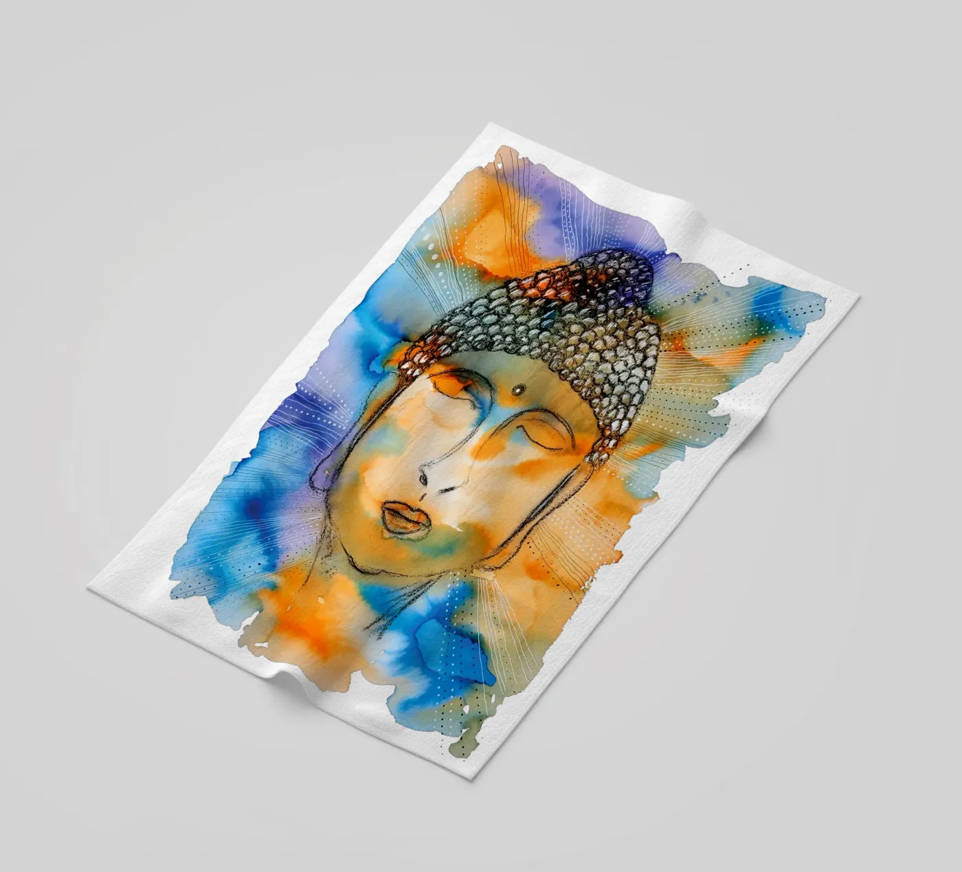Namaste beach towel by MissVeroonica