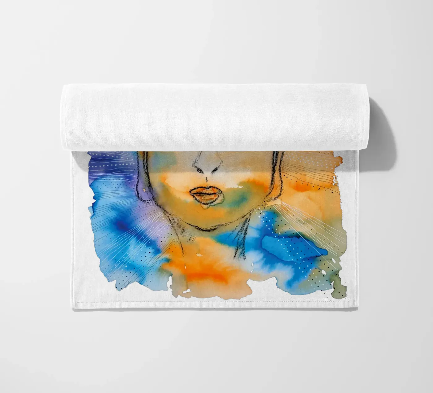 Namaste beach towel by MissVeroonica