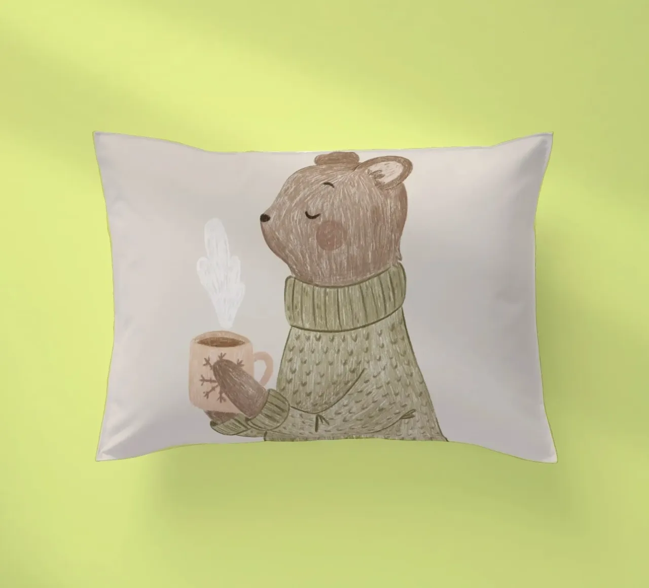 Anna Lunak - L'orso e il suo tè cuscino da The Artcircle