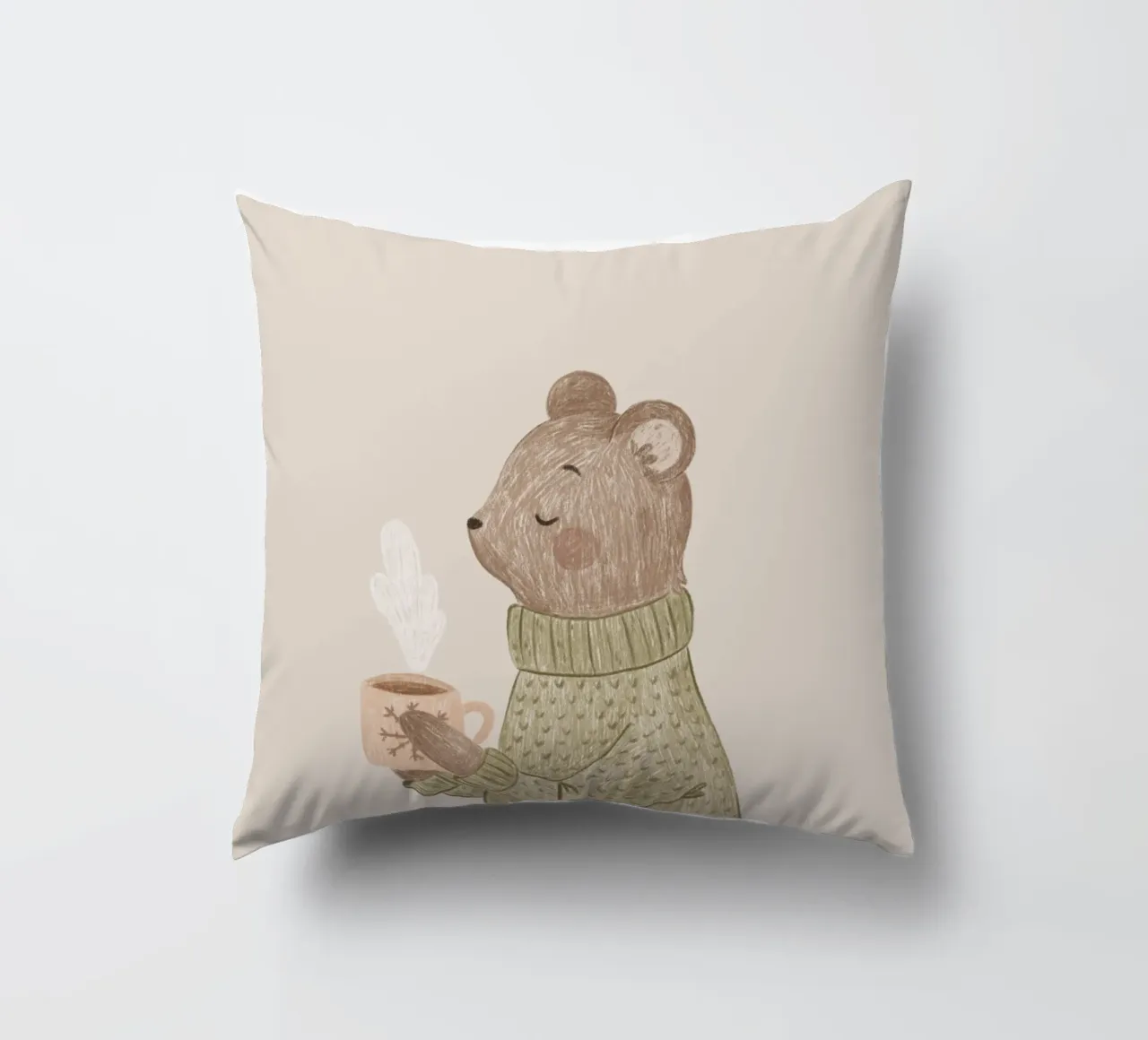 Anna Lunak - L'orso e il suo tè cuscino da The Artcircle