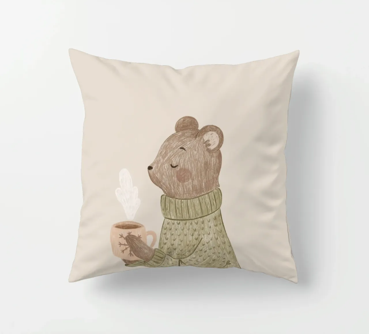 Anna Lunak - L'orso e il suo tè cuscino da The Artcircle