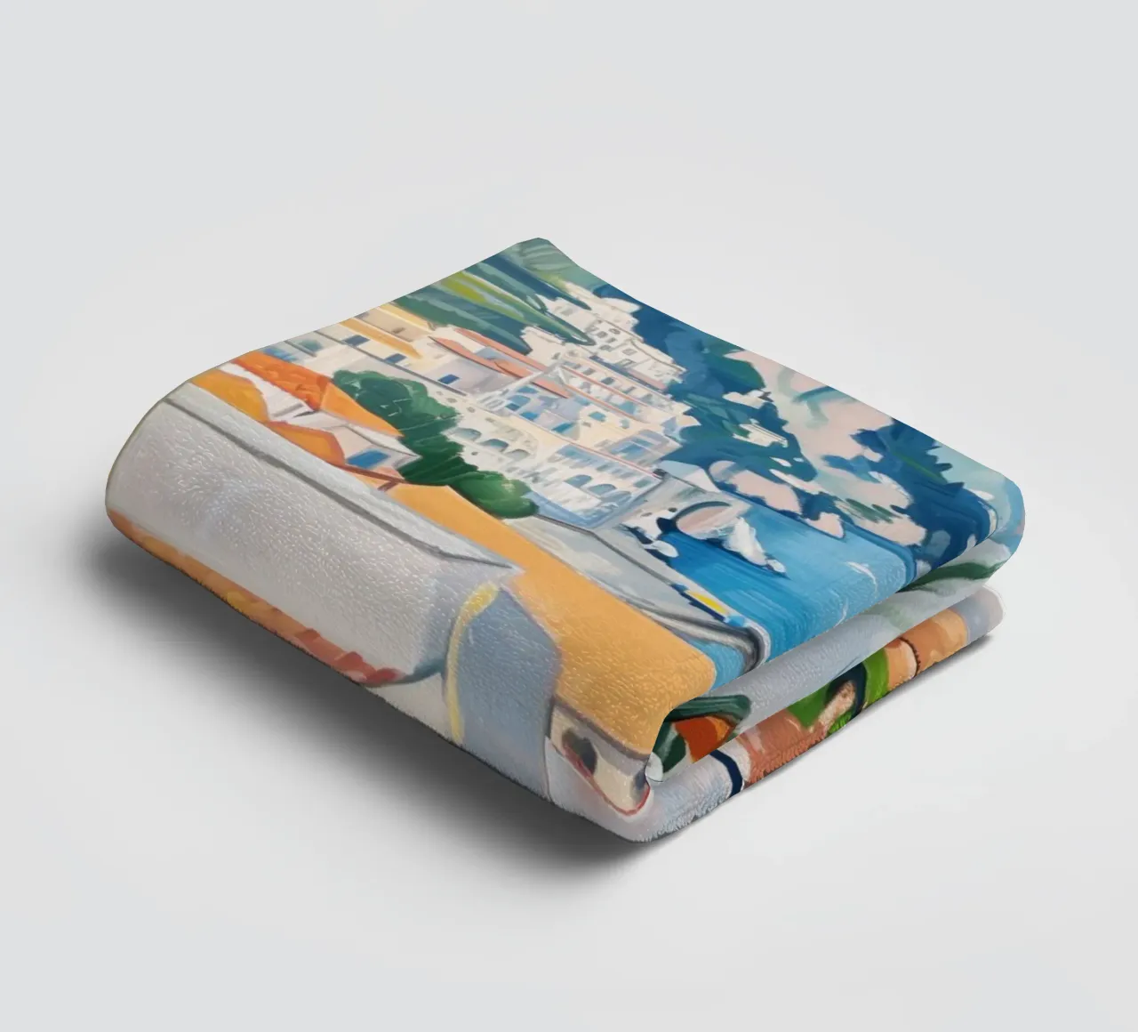 Ciao Bella Amalfi Coast towel by Bella Studio