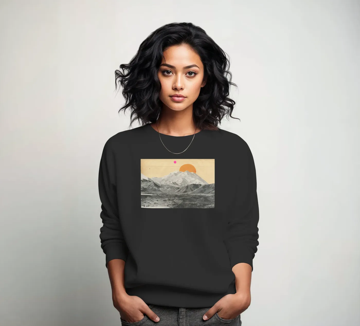Sunset sweatshirt by Cassia Beck Collage