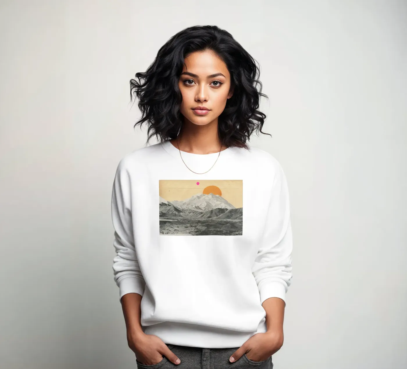 Sunset sweatshirt by Cassia Beck Collage