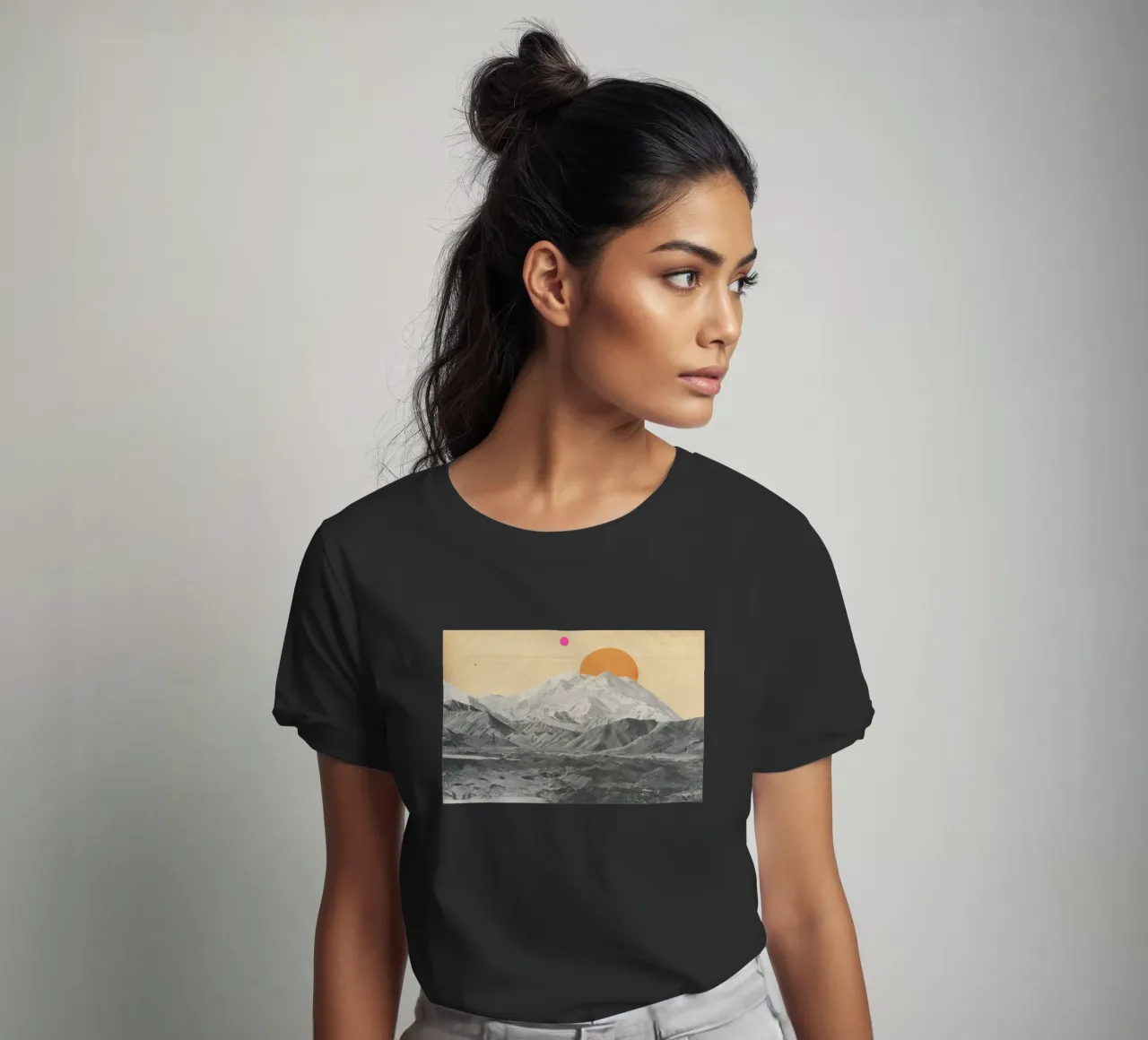 Sunset t-shirt da Cassia Beck Collage