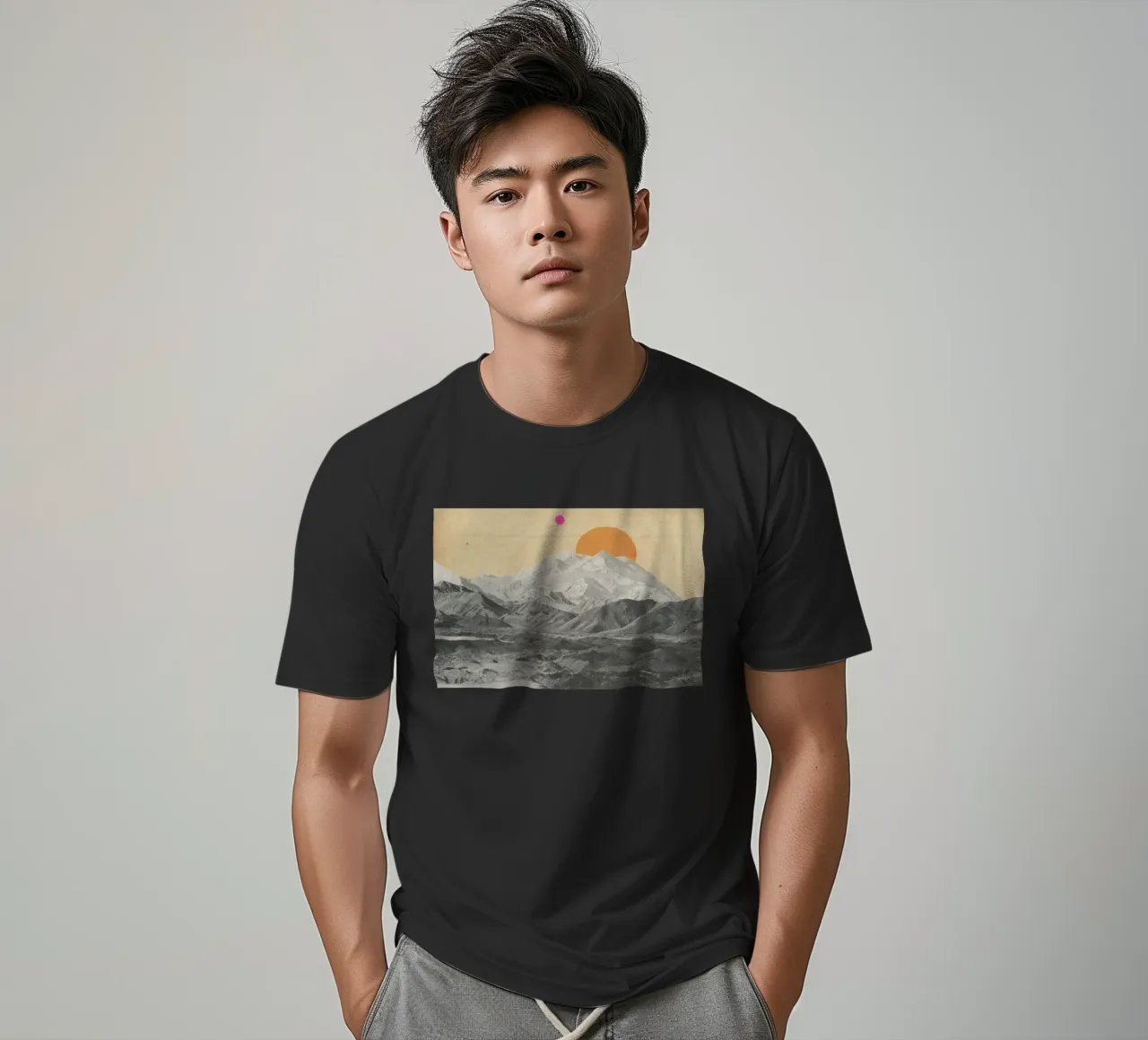 Sunset t-shirt da Cassia Beck Collage