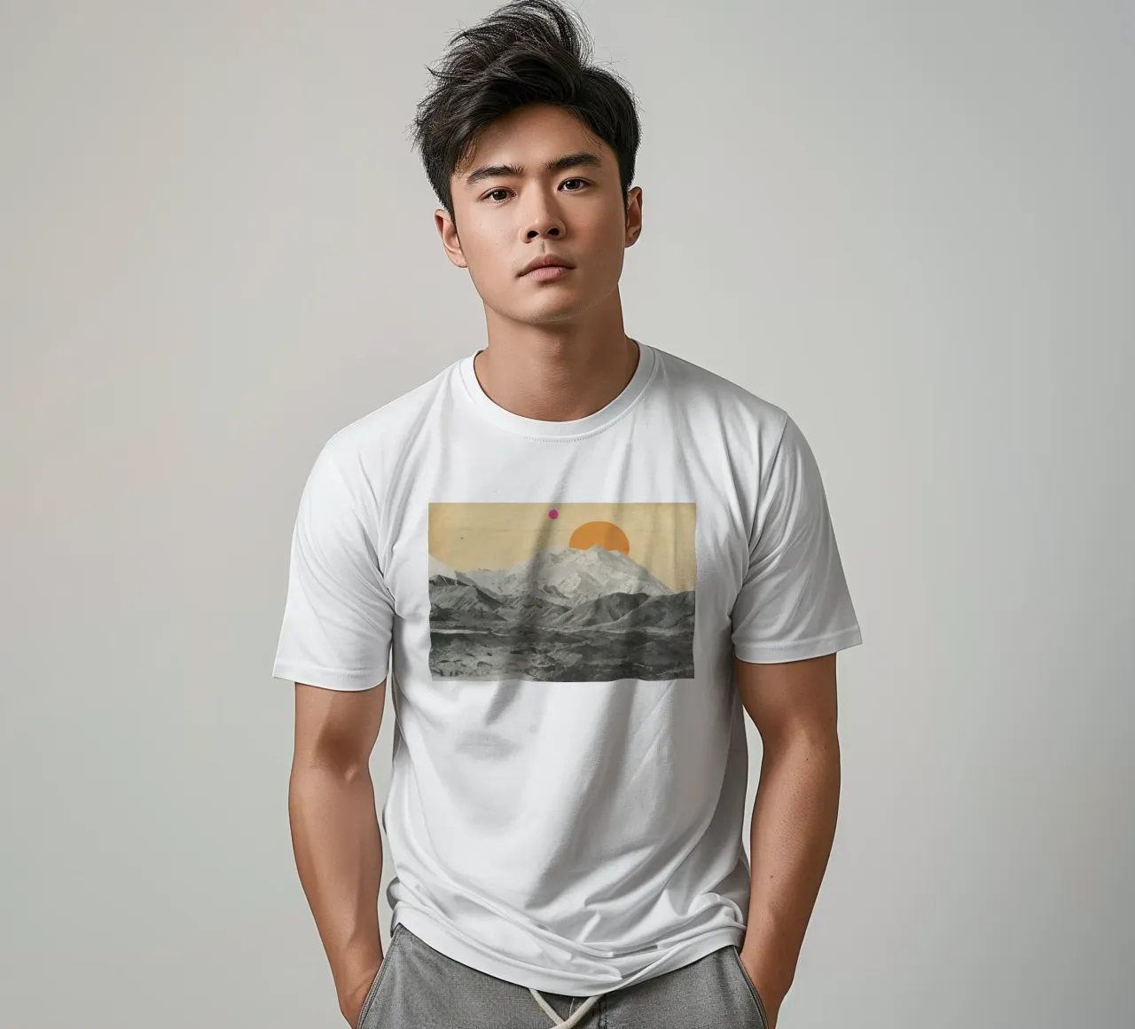 Sunset t-shirt da Cassia Beck Collage
