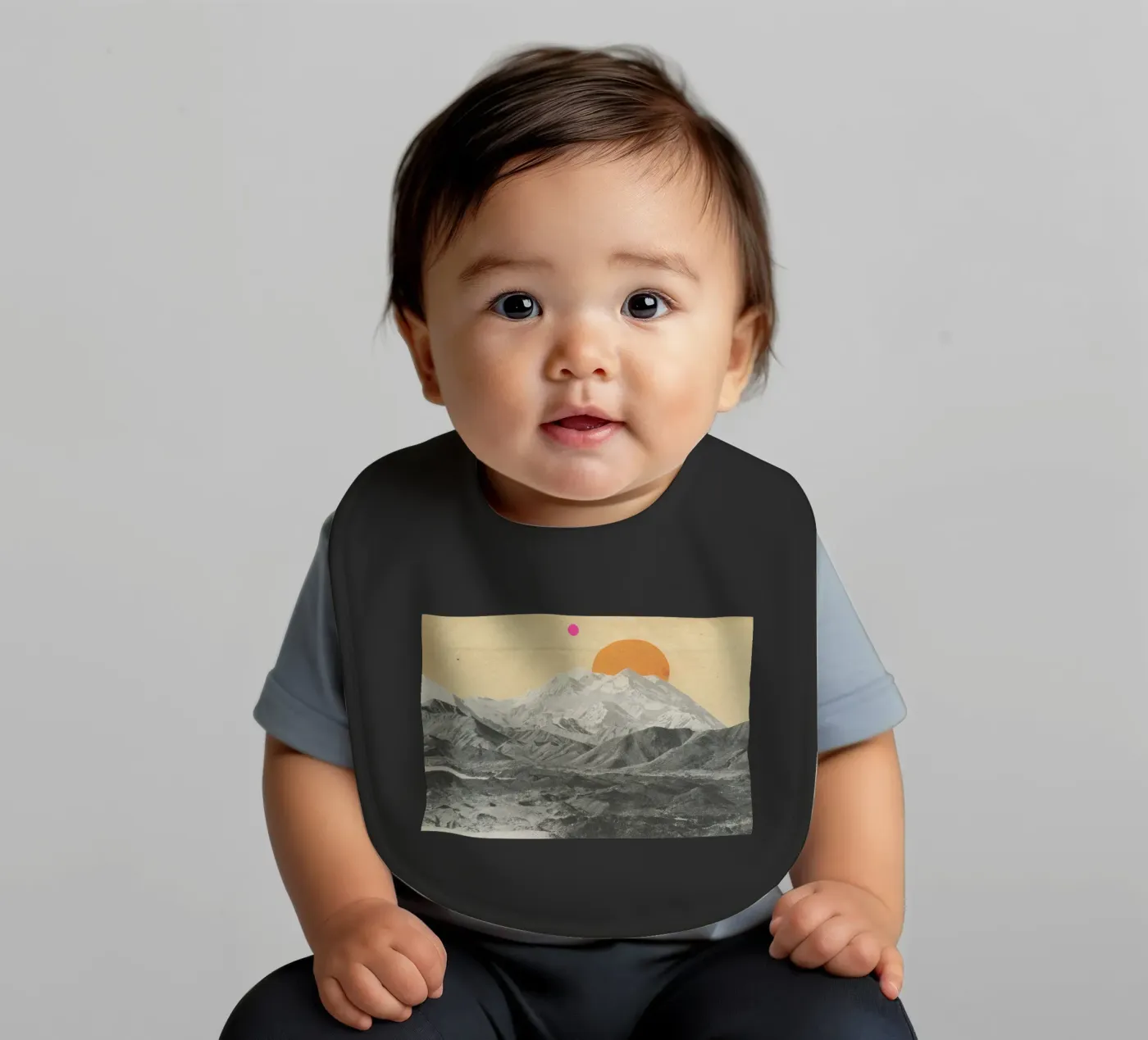 Sunset Babylätzchen von Cassia Beck Collage