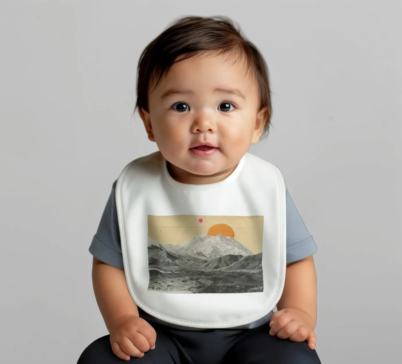 Sunset Babylätzchen von Cassia Beck Collage