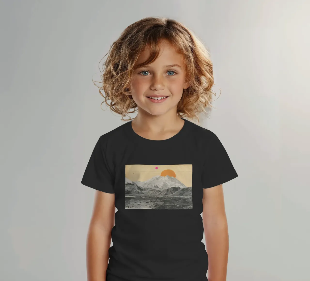 Sunset kinder t-shirt van Cassia Beck Collage