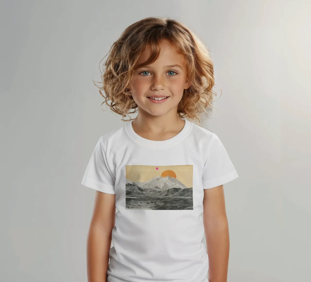 Sunset t-shirt bambini da Cassia Beck Collage