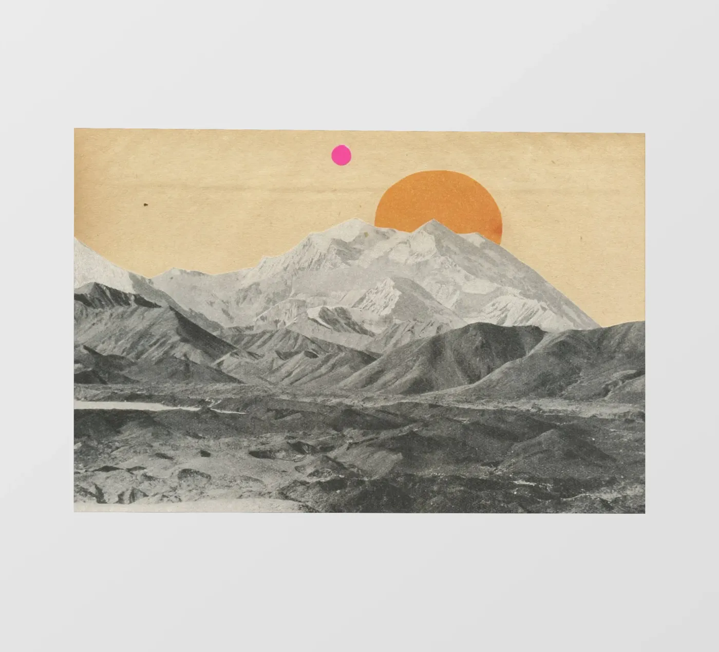 Sunset backlit folie van Cassia Beck Collage