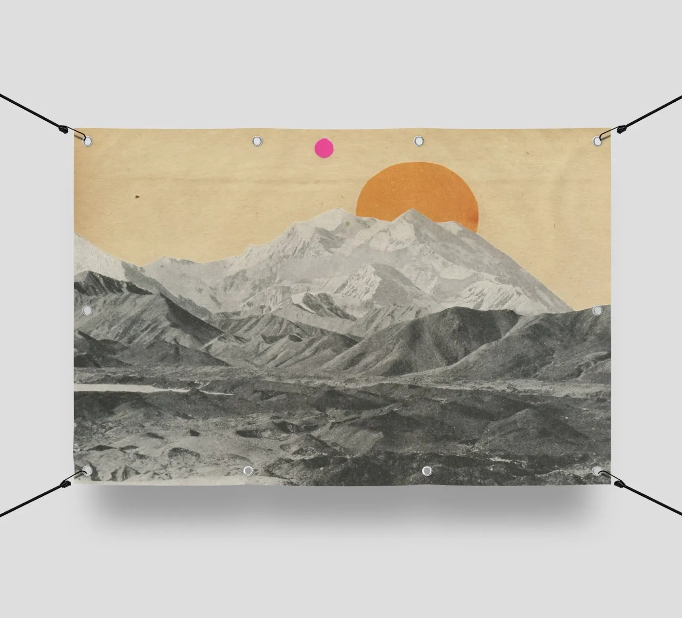 Sonnenuntergang PVC Plane von Cassia Beck Collage