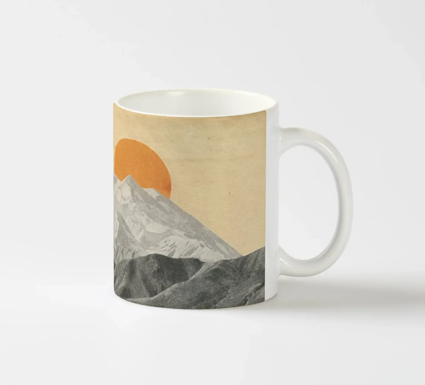 Sunset ceramic mug by Cassia Beck Collage
