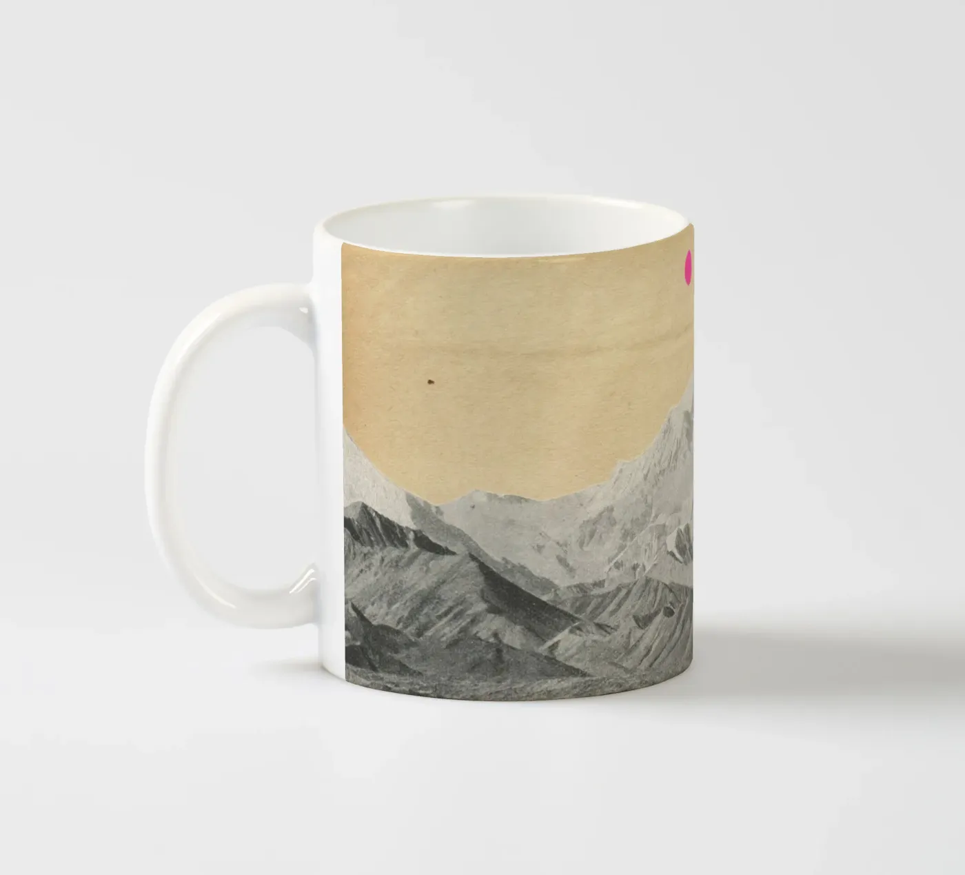 Sunset ceramic mug by Cassia Beck Collage