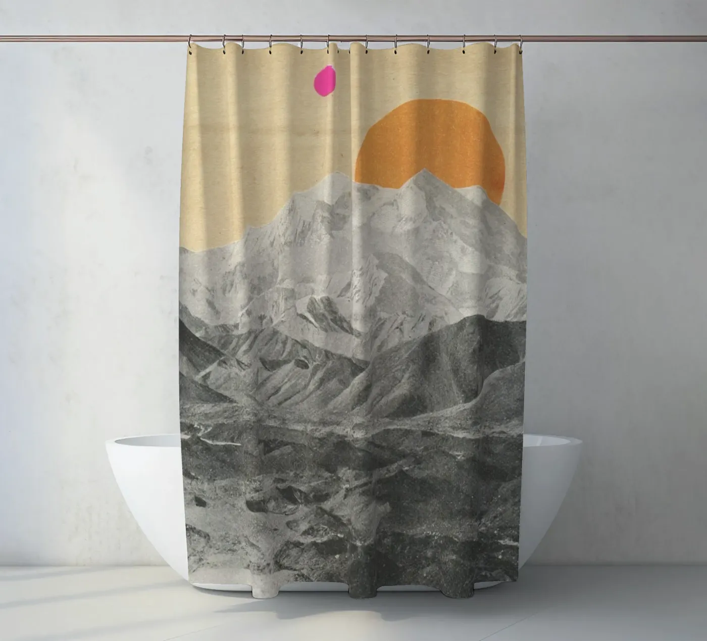 Sunset douchegordijn van Cassia Beck Collage