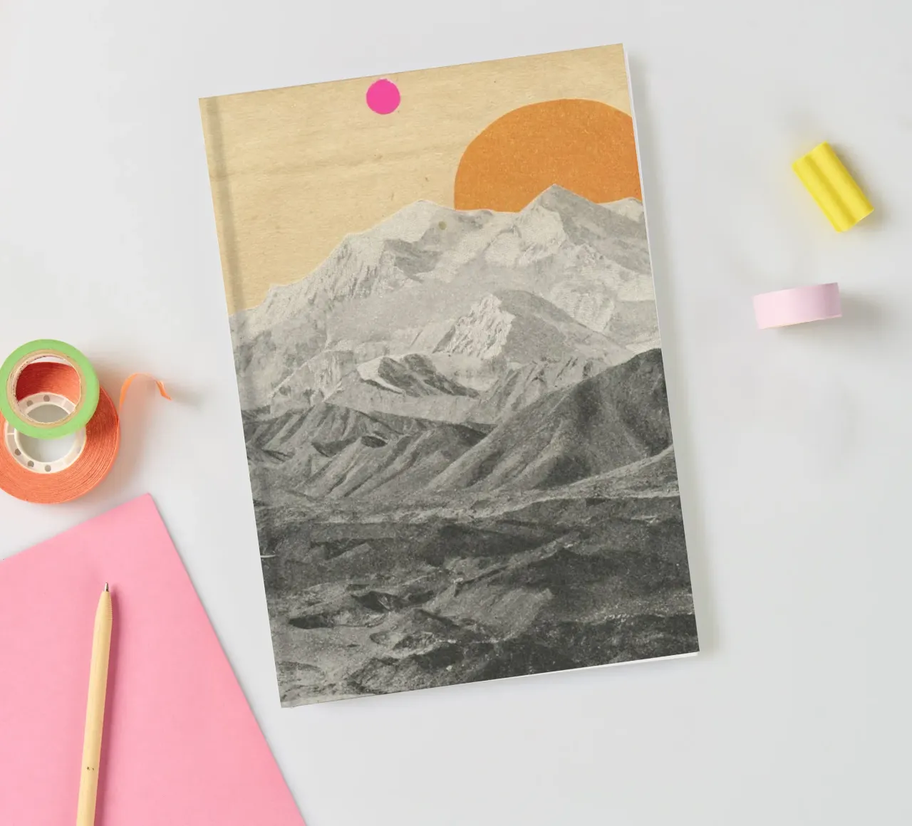 Sunset notebook by Cassia Beck Collage