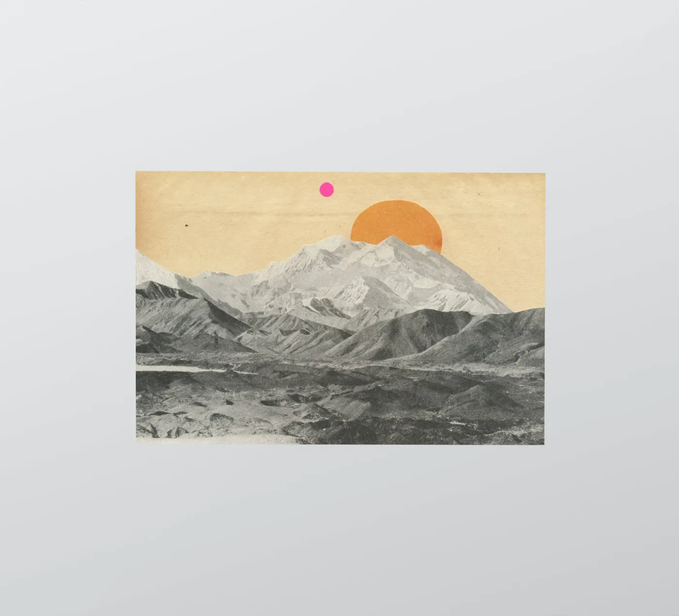 Zonsondergang sticker van Cassia Beck Collage