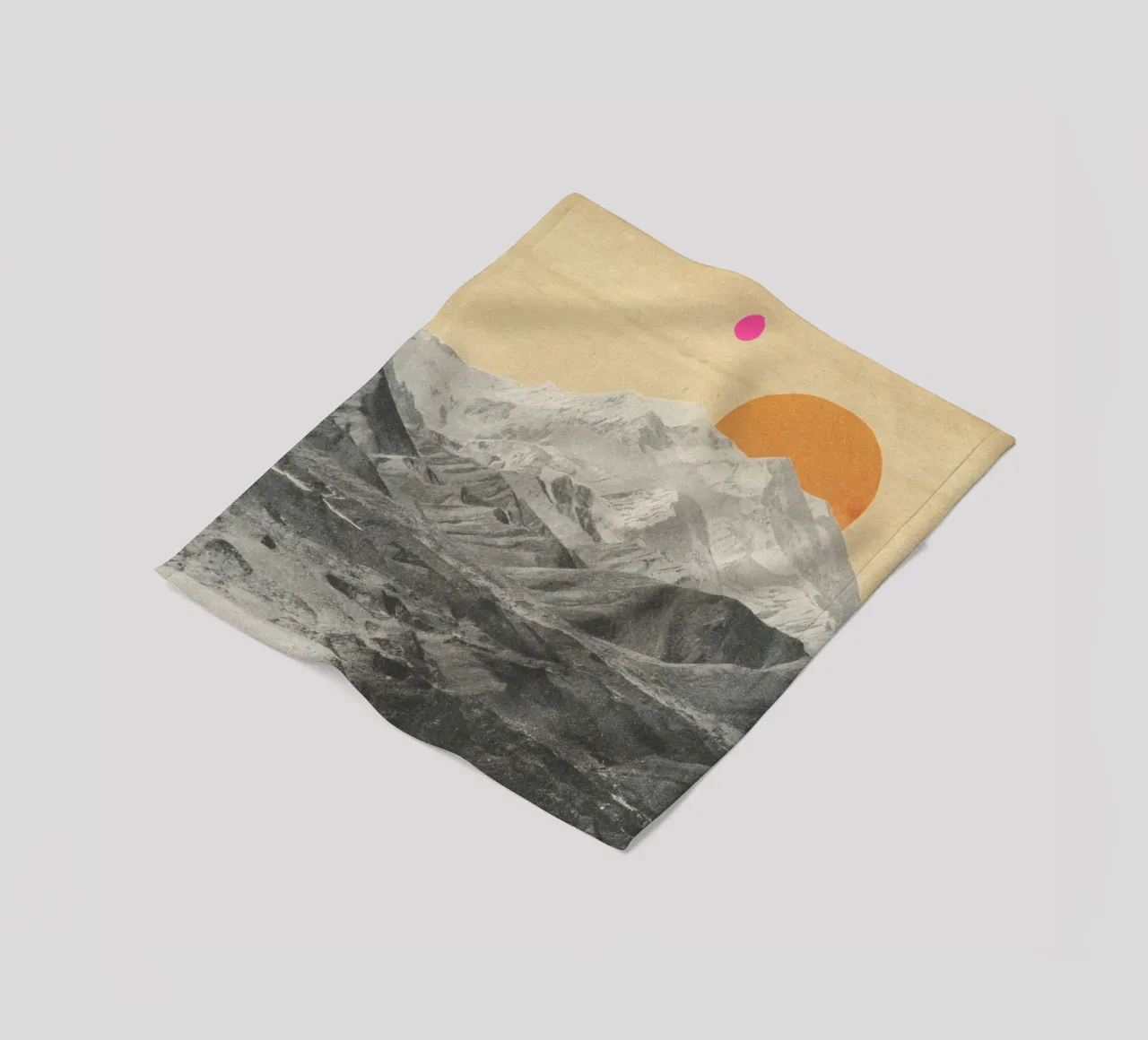 Sunset fleece blanket by Cassia Beck Collage