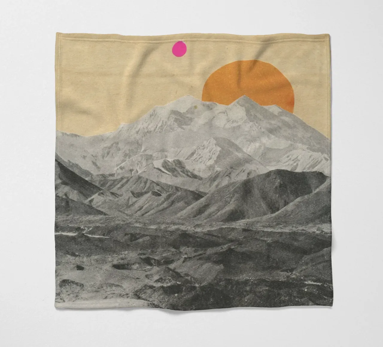 Sunset fleece blanket by Cassia Beck Collage