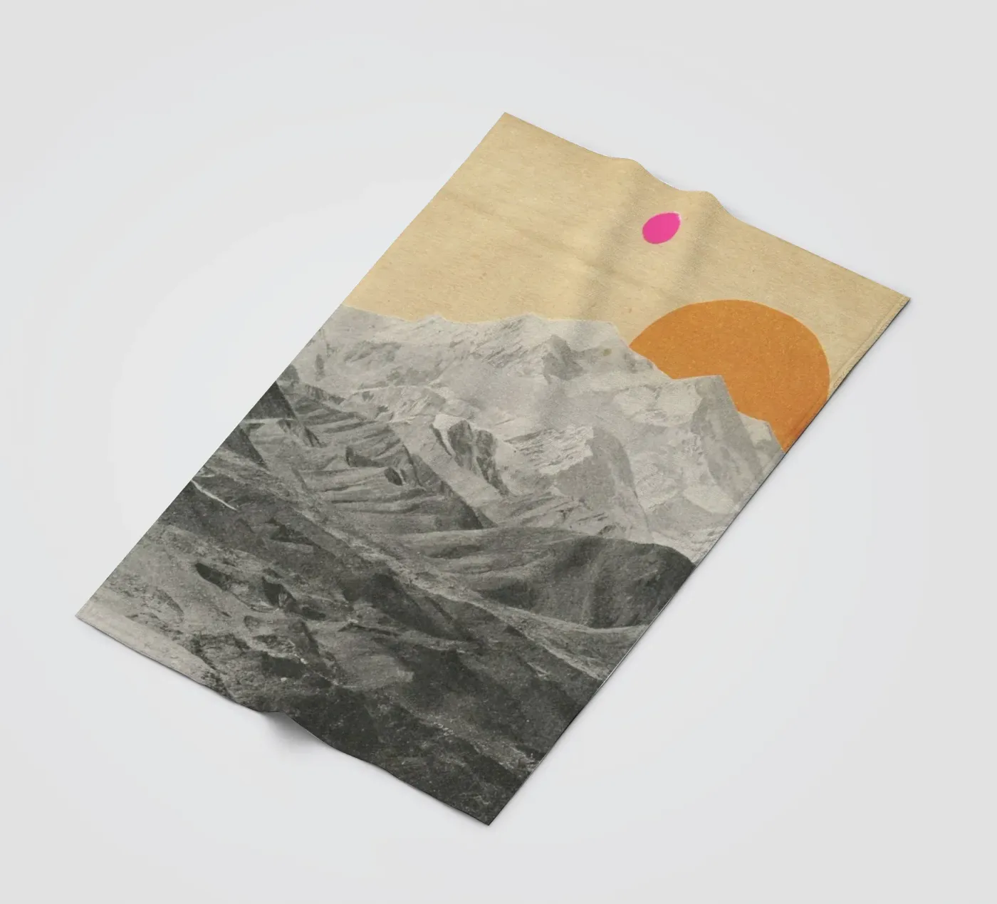 Sunset coperta in pile da Cassia Beck Collage