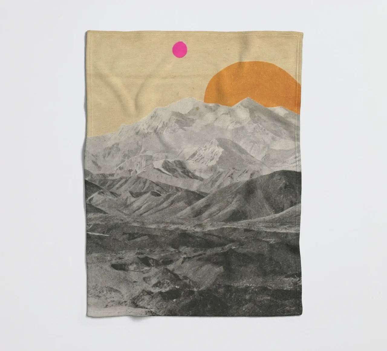Sunset fleece blanket by Cassia Beck Collage