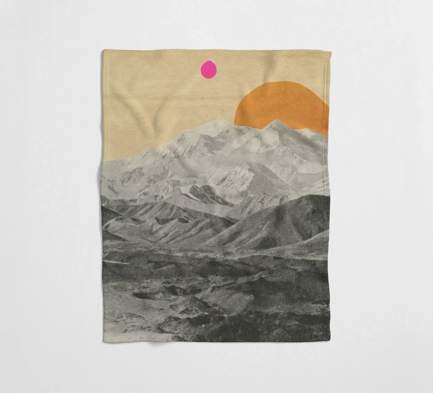 Sunset fleecedeken van Cassia Beck Collage