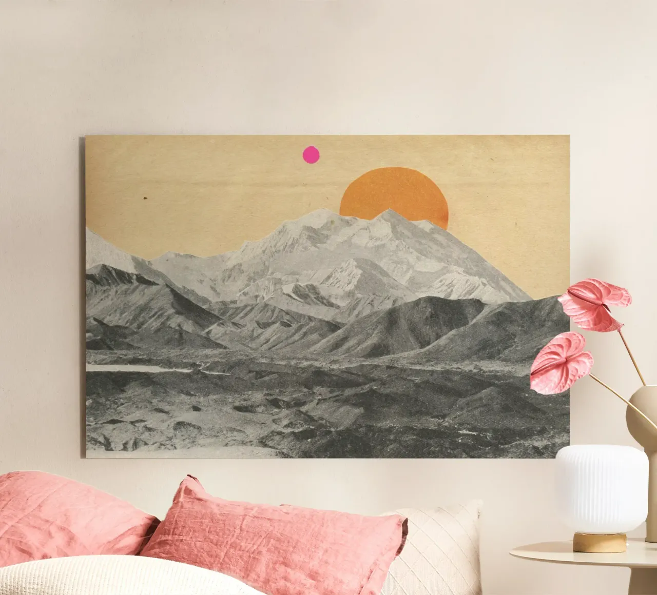 Sunset forex plate by Cassia Beck Collage