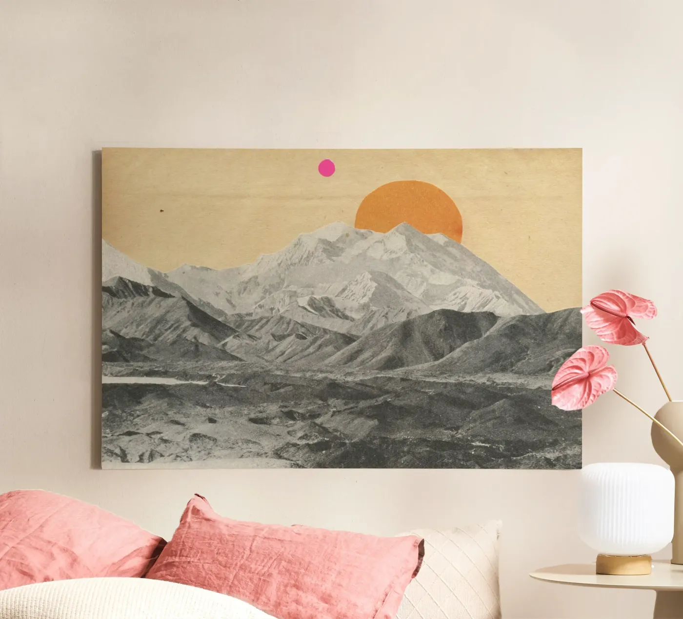 Sunset tela da Cassia Beck Collage