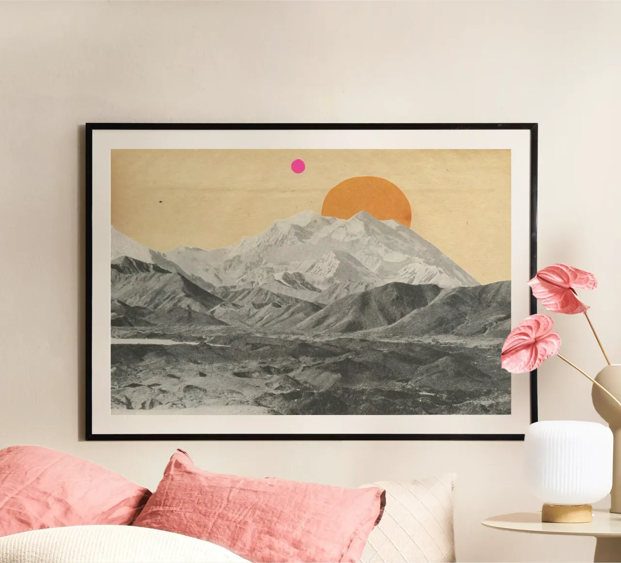 Sunset poster da Cassia Beck Collage