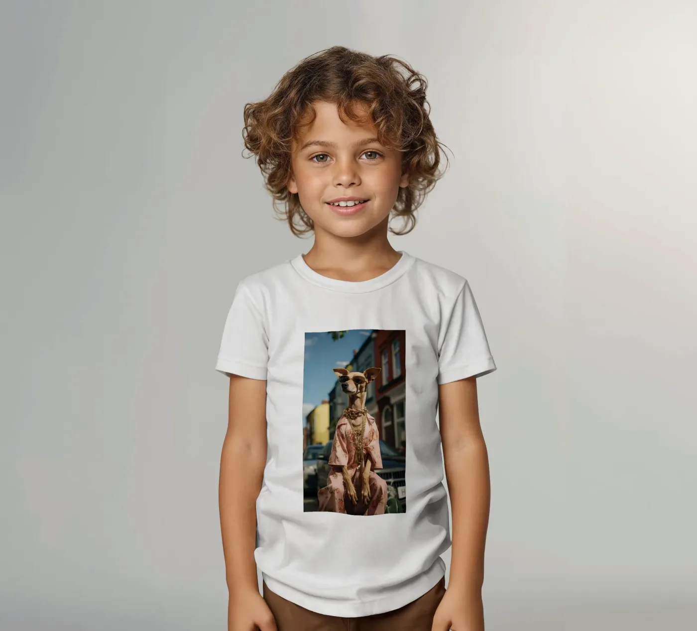 Enzo t-shirt bambini da Affiches Chien Originales – Dogland