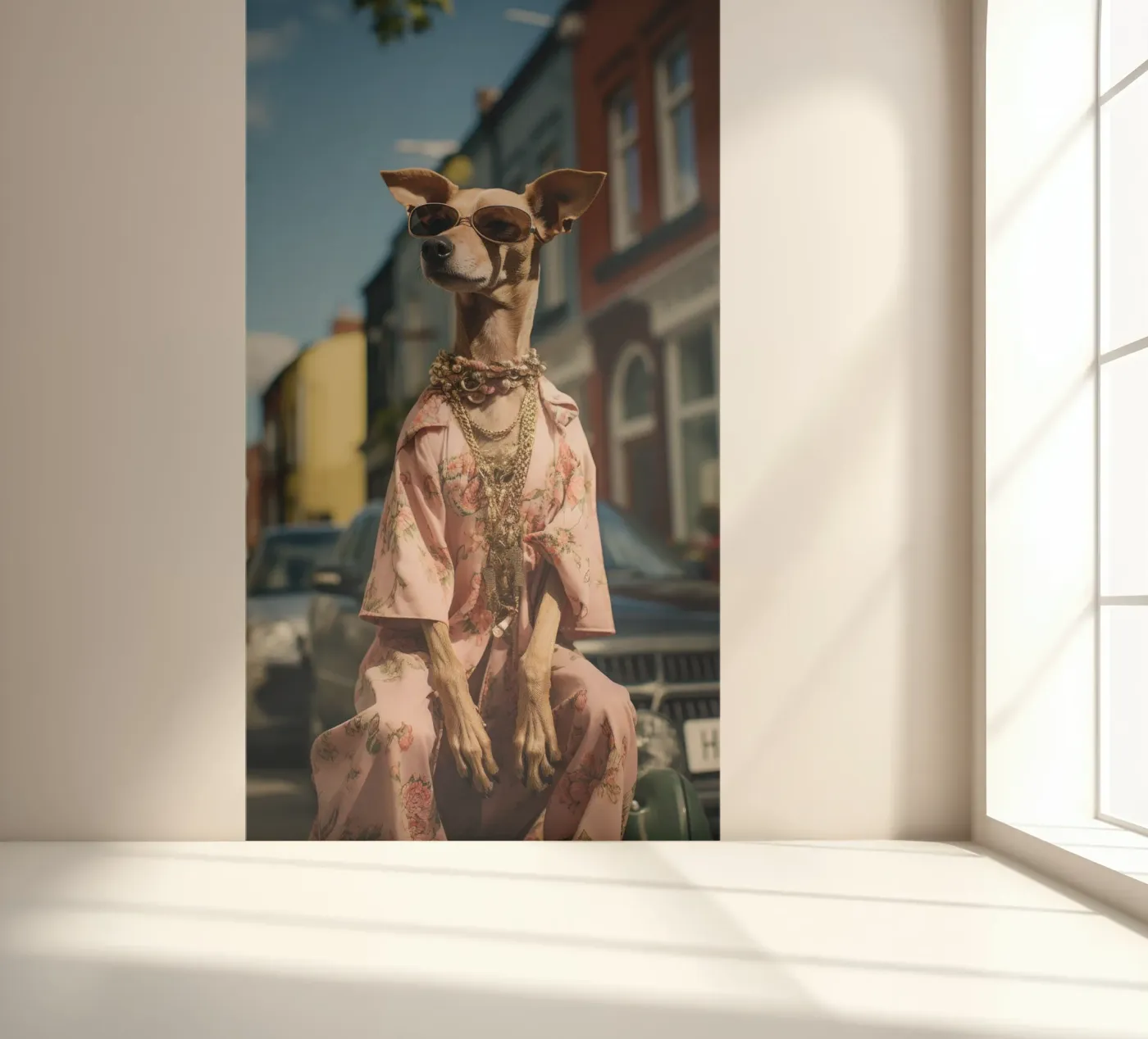 Enzo fotobehang van Affiches Chien Originales – Dogland