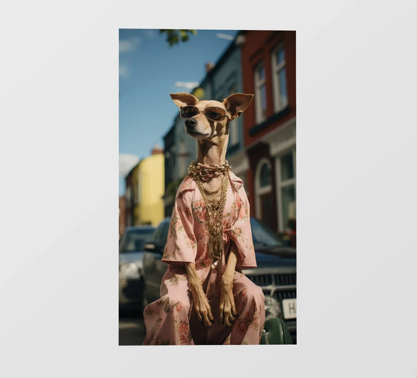 Enzo fotobehang van Affiches Chien Originales – Dogland