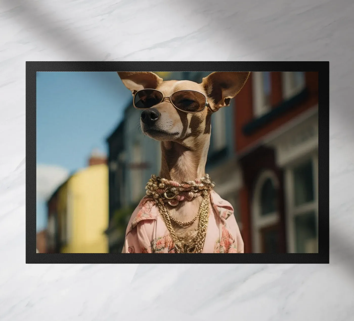 Enzo Fußmatte von Affiches Chien Originales – Dogland