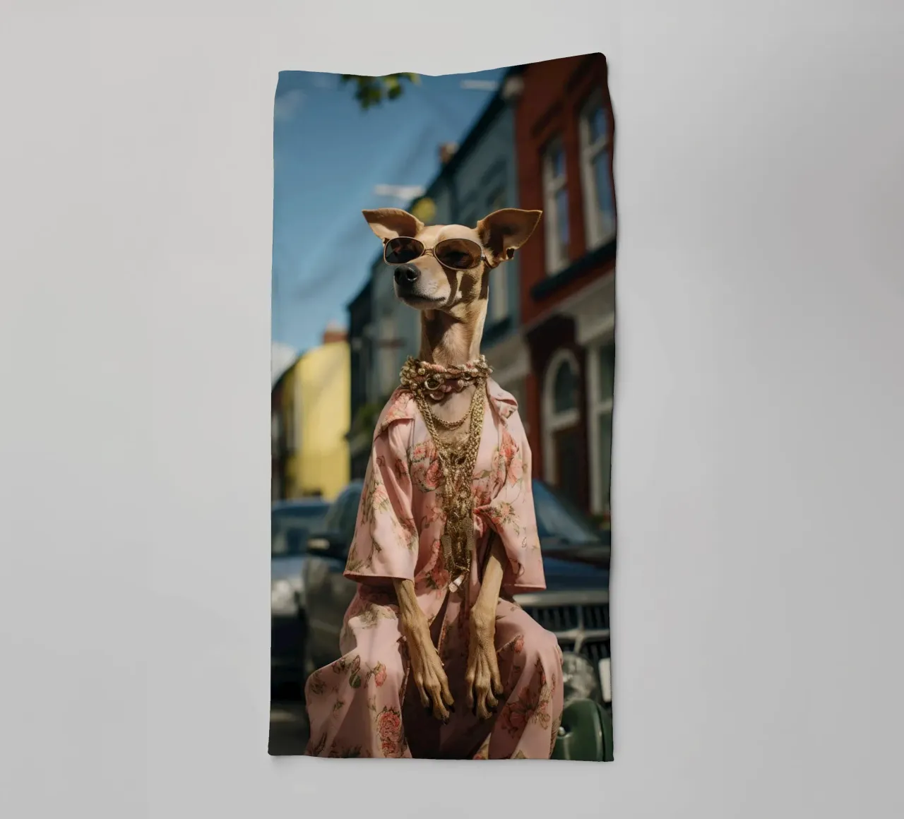 Enzo asciugamano da bagno da Affiches Chien Originales – Dogland