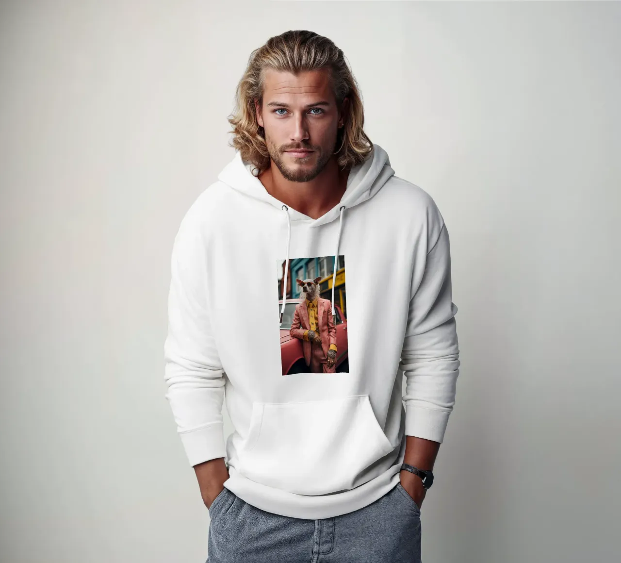 Vincenzo felpa con cappuccio da Affiches Chien Originales – Dogland