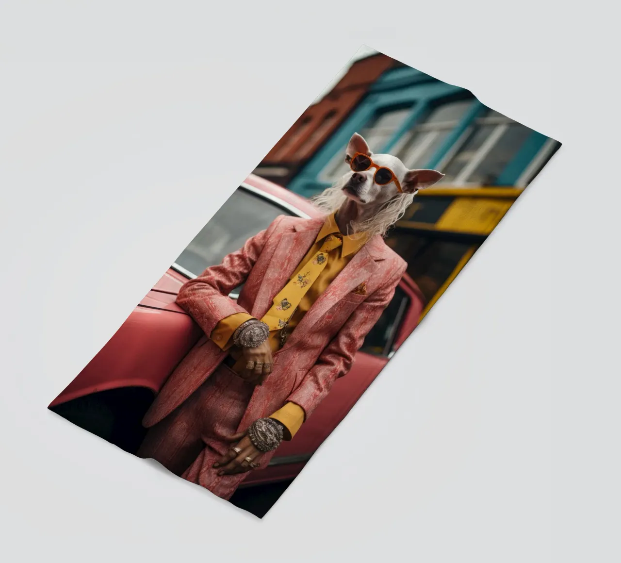 Vincenzo toalla de playa de Affiches Chien Originales – Dogland