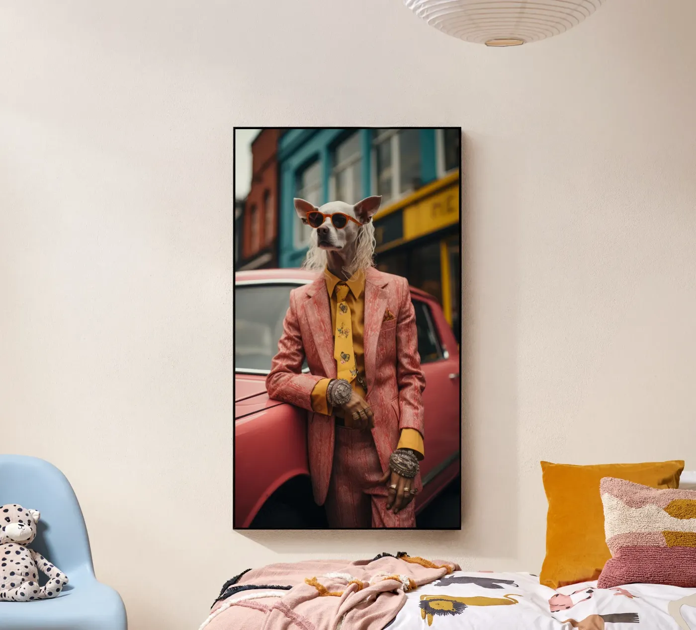 Vincenzo acrylic glass by Affiches Chien Originales – Dogland
