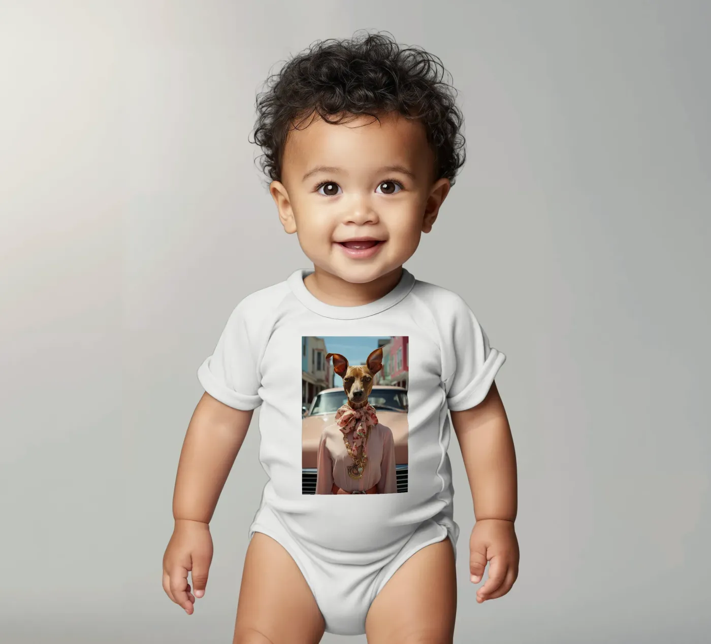 Claudette body bébé de Affiches Chien Originales – Dogland