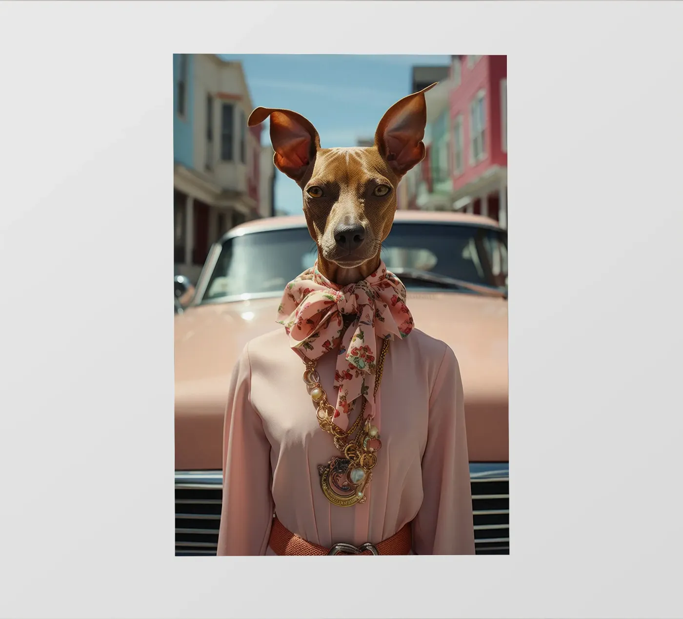 Claudette pellicola backlit da Affiches Chien Originales – Dogland