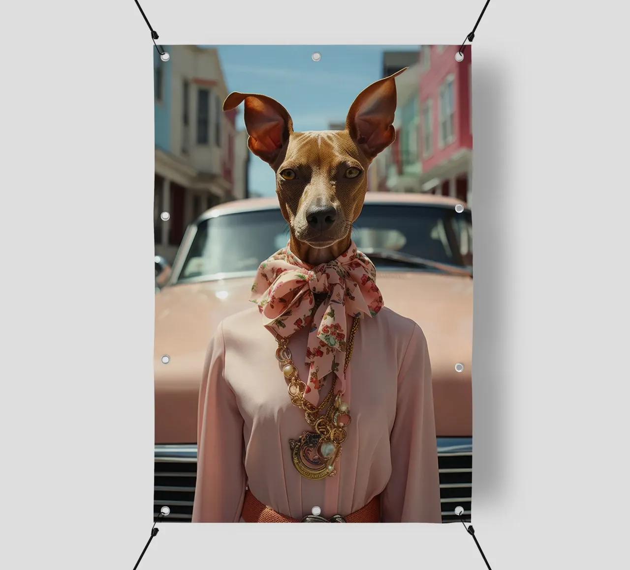 Claudette telo in pvc da Affiches Chien Originales – Dogland