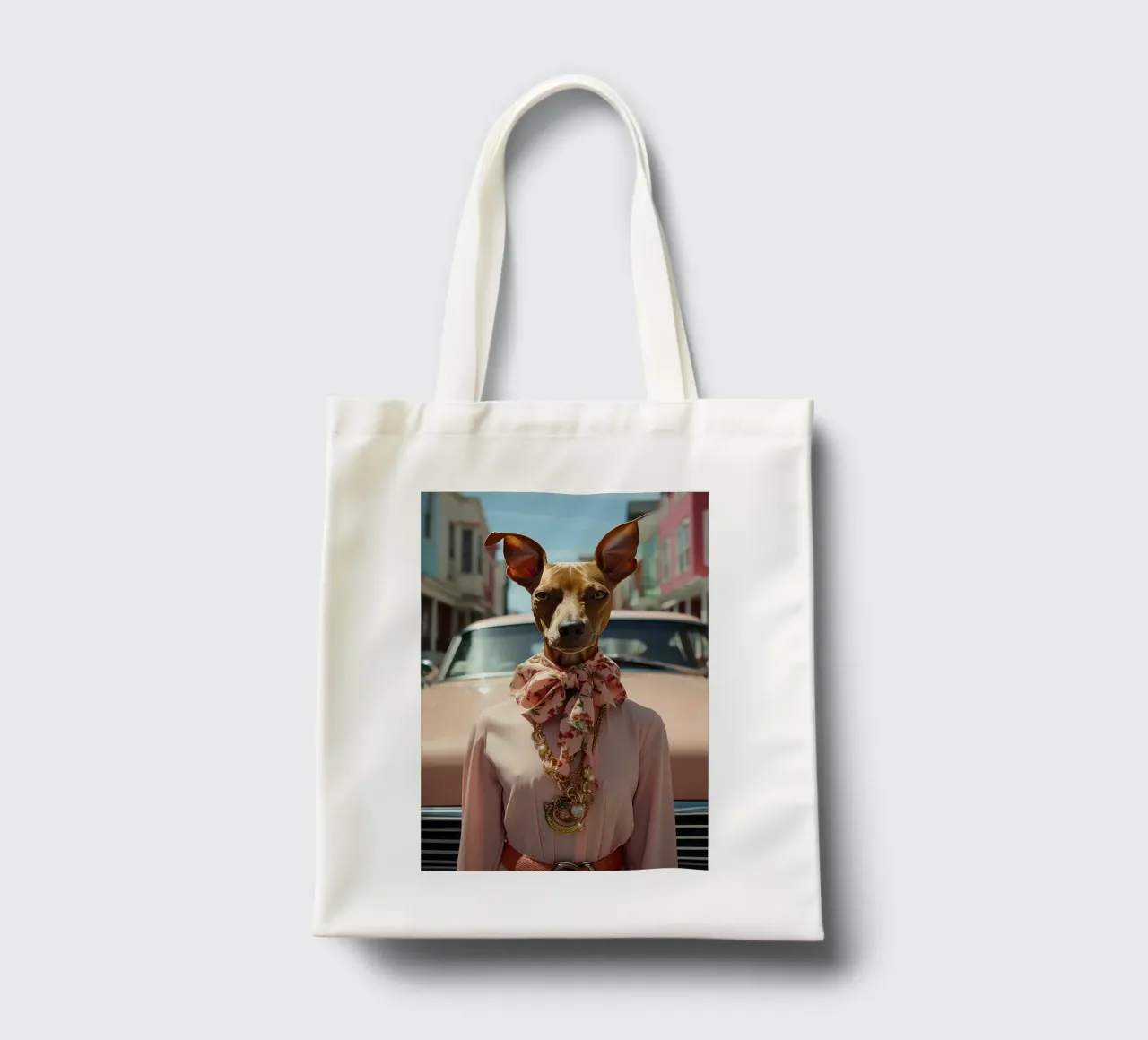 Claudette borsa in juta da Affiches Chien Originales – Dogland