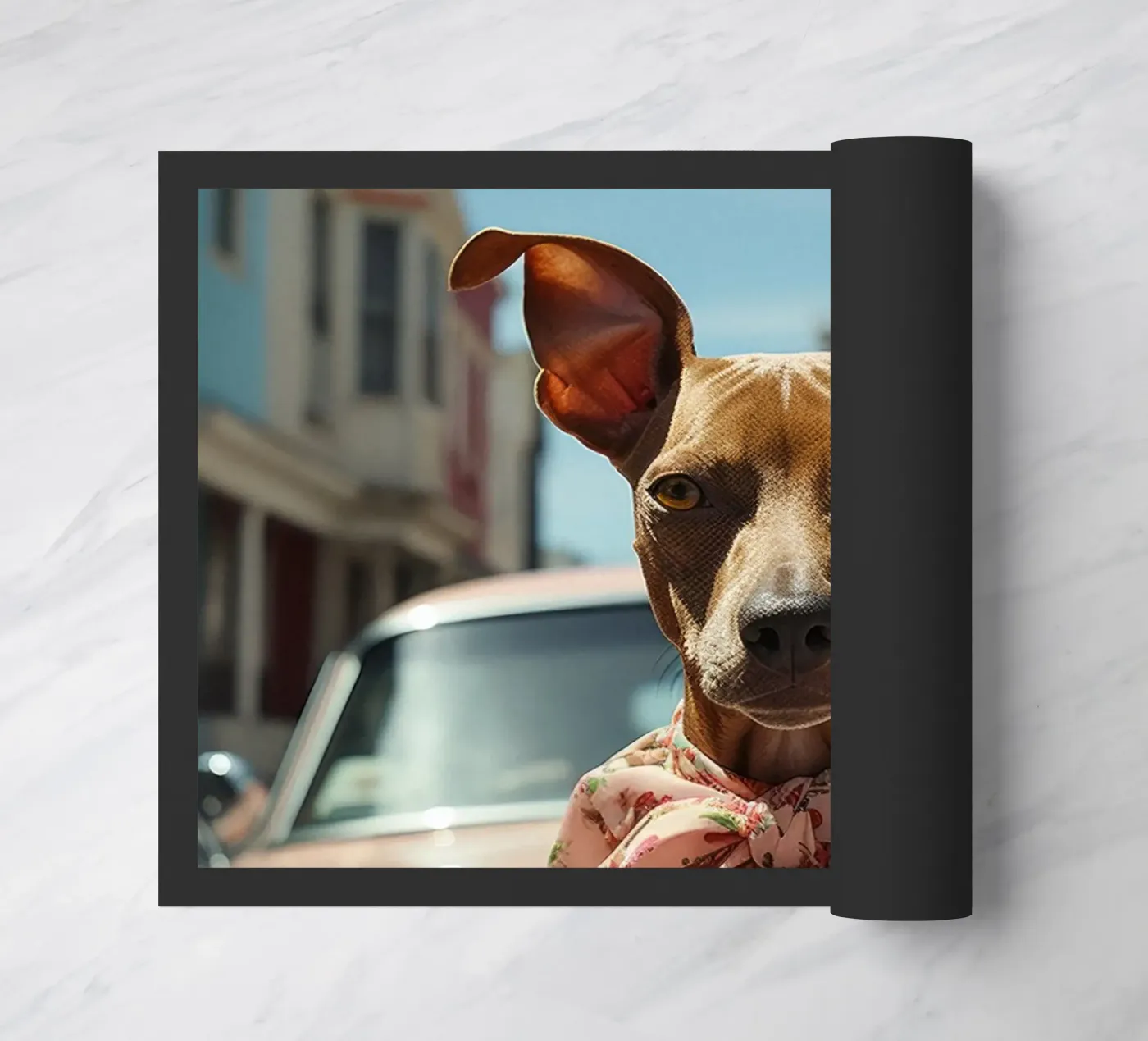 Claudette Fußmatte von Affiches Chien Originales – Dogland
