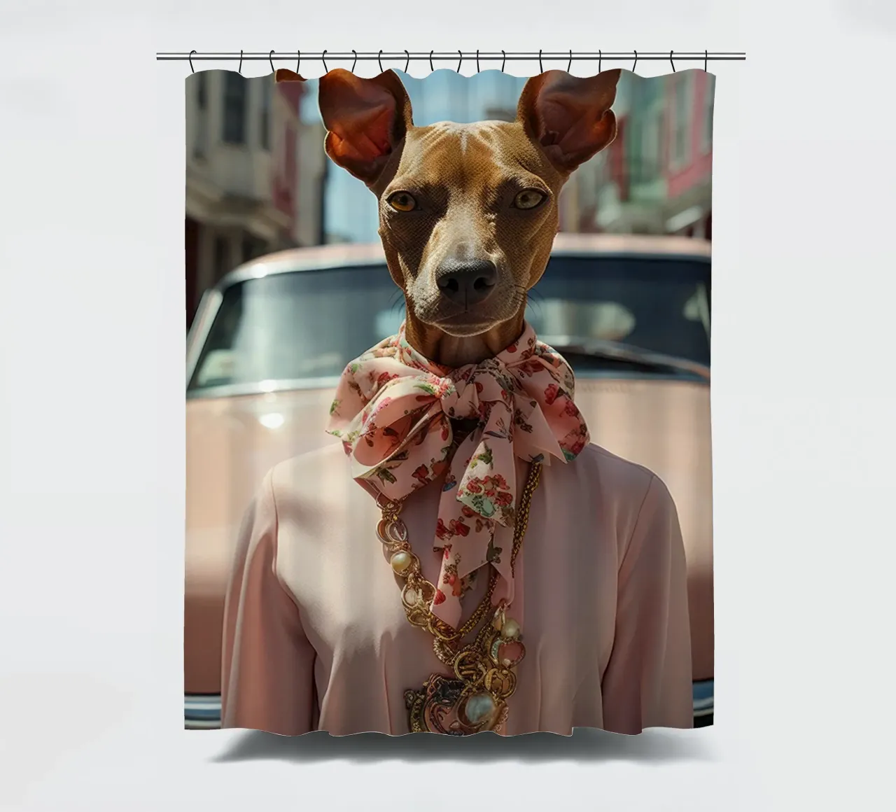 Claudette tenda da doccia da Affiches Chien Originales – Dogland