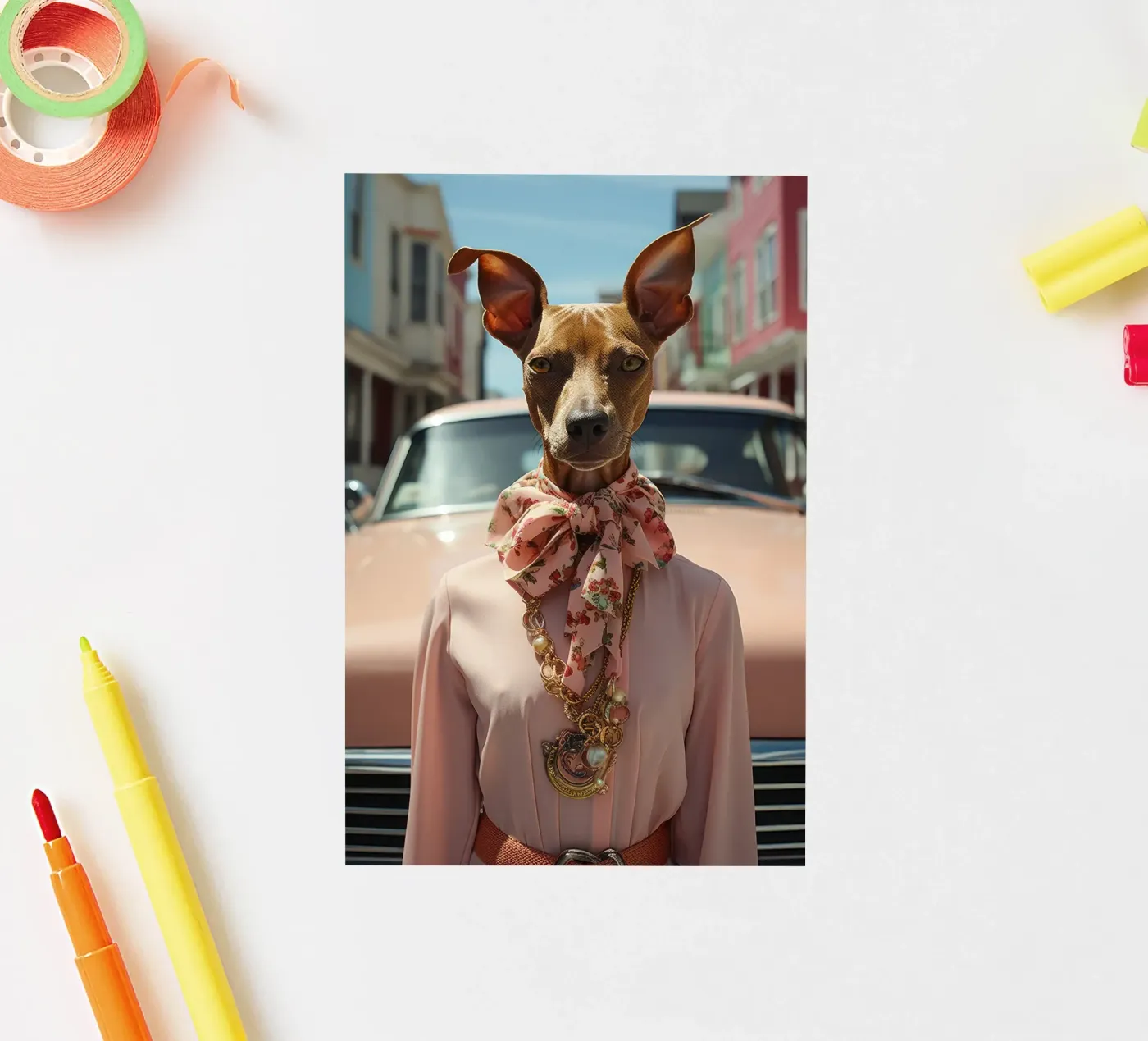 Claudette sticker by Affiches Chien Originales – Dogland