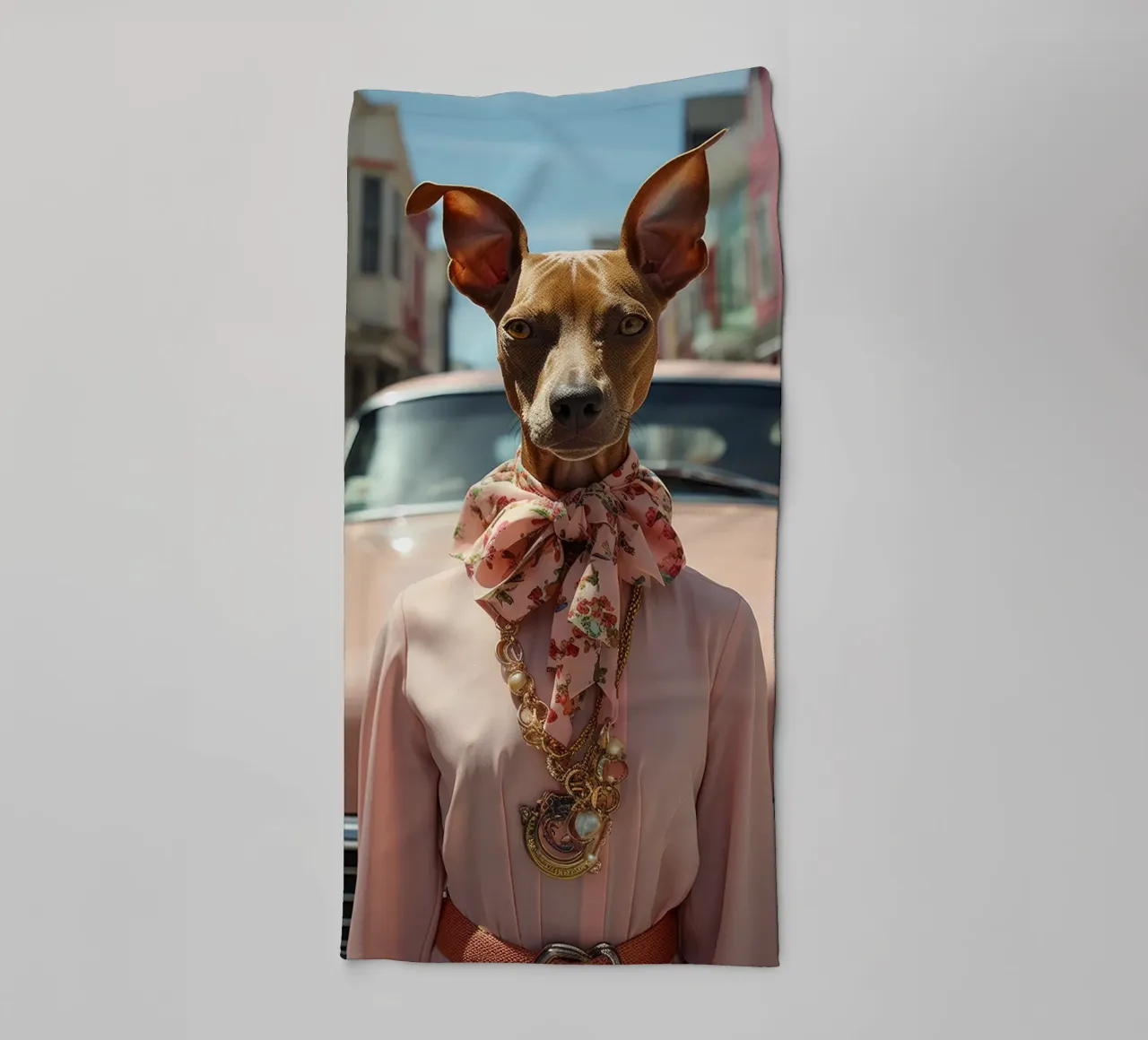 Claudette asciugamano da bagno da Affiches Chien Originales – Dogland