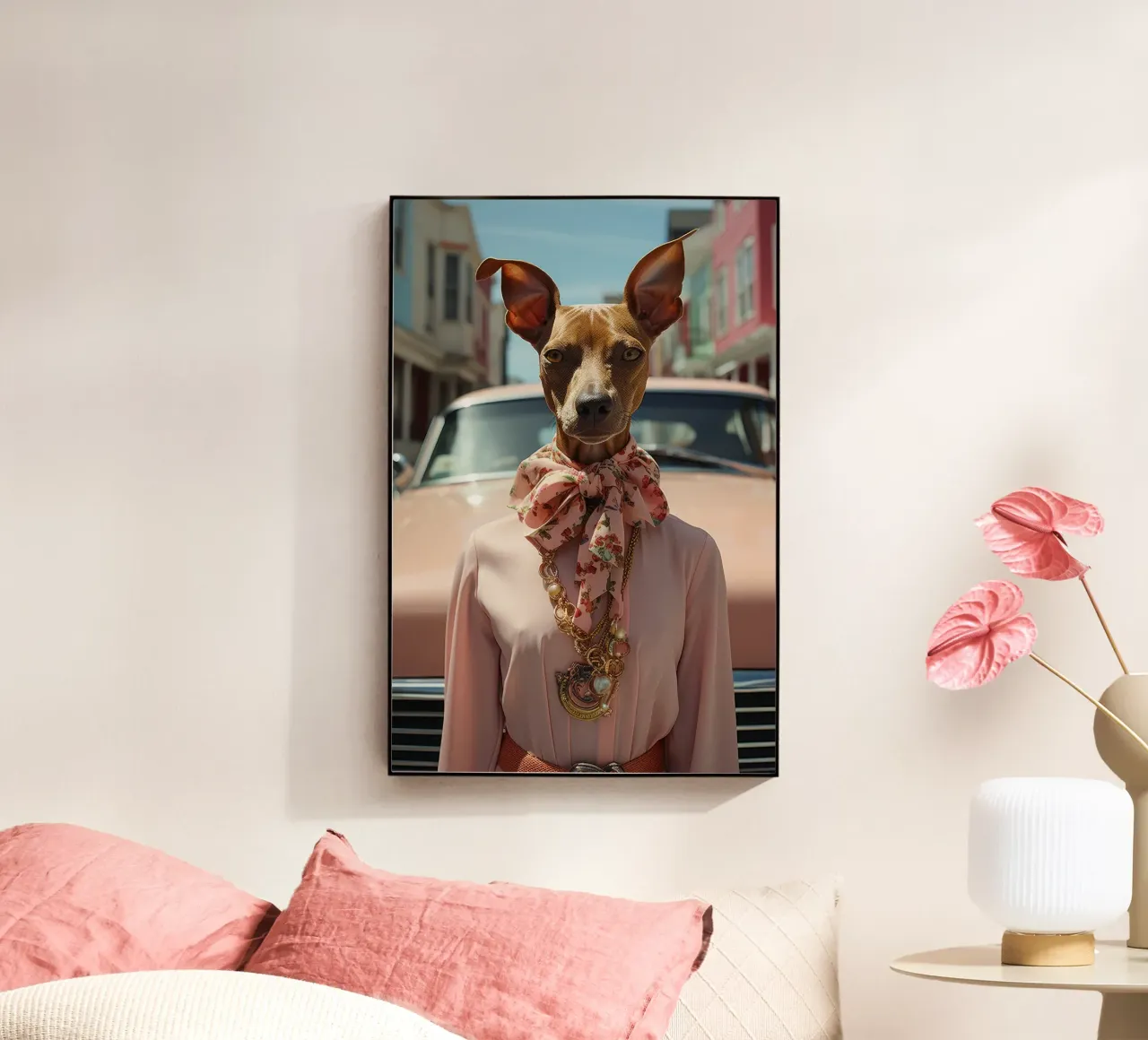 Claudette plexiglass da Affiches Chien Originales – Dogland